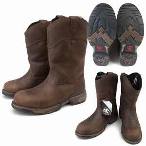 Rocky Dark Brown Leather Boots